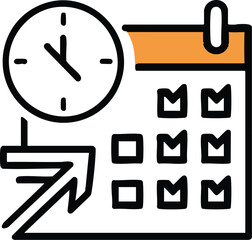 Abstract geometric shapes with bold colors and text elements