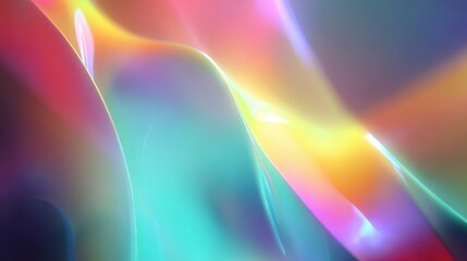 Abstract light painting with vibrant color gradients blending smoothly together, creating a dreamy atmosphere. 