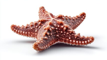 Close-up of a beautiful starfish on a clean white background