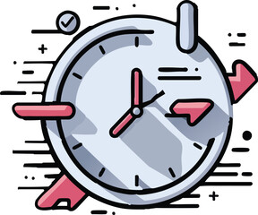 Abstract geometric design with vibrant color palette and clean typography