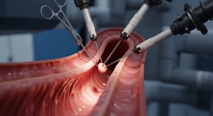 Precision robotics performing delicate surgical procedures inside the human anatomy
