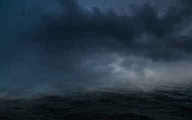 Cloud storm sky dark rain lightning thunder on sea ocean stormy typhoon nature light scene rainy atmosphere damage effect carbon dioxide dust air pollution 2.5 Pm, texture nature windstorm.