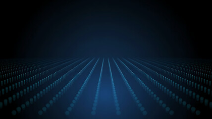 Abstract blue digital grid pattern background with perspective for technology concepts and future ideas