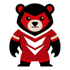 panda bear with heart