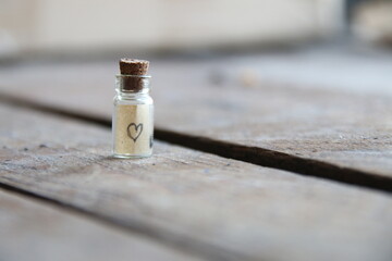 Background for a greeting card with a heart