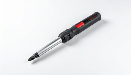 Phillips Head Screwdriver with Ergonomic Black and Orange Handle on White Background