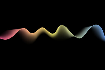 Abstract, modern, Colorful wave, technology, music