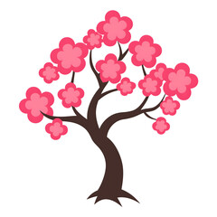 tree with pink flowers