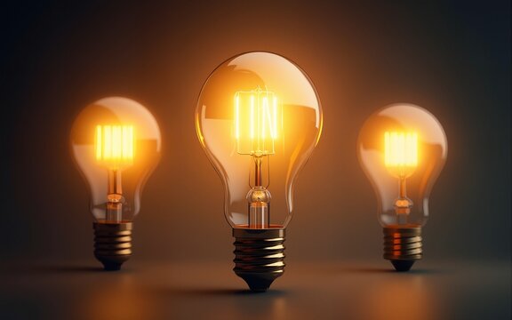 Light Bulbs Concept. High quality