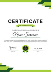 Certificate Template Design
