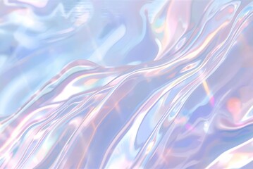 Seamless Holographic Pastel Water Ripple Background, 8K