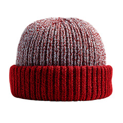 wool cap isolated on white