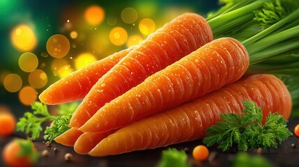 Fresh carrots with celery sticks, perfect for healthy lifestyle content and vibrant food photography projects that inspire well being and natural eating habits