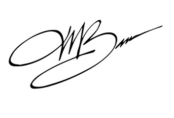 Overall Style and Form: The image features a highly stylized logo or signature, drawn with thick, flowing, connected lines, resembling calligraphy or artistic cursive.