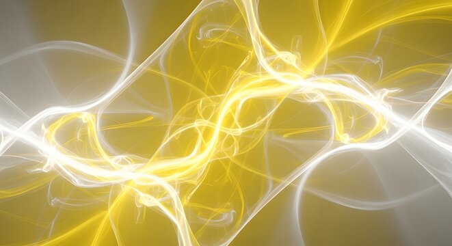 Abstract background featuring flowing yellow and white lines creating a dynamic pattern design