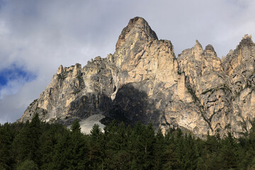 Landscape on the Dolomites Road - Strada Statale 48 delle Dolomiti, South Tyrol, Italy