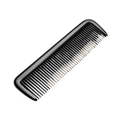 comb on white background