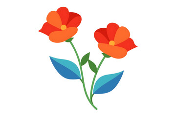 vector illustration of tulips