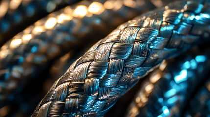 Hydraulic hose braided layer macro