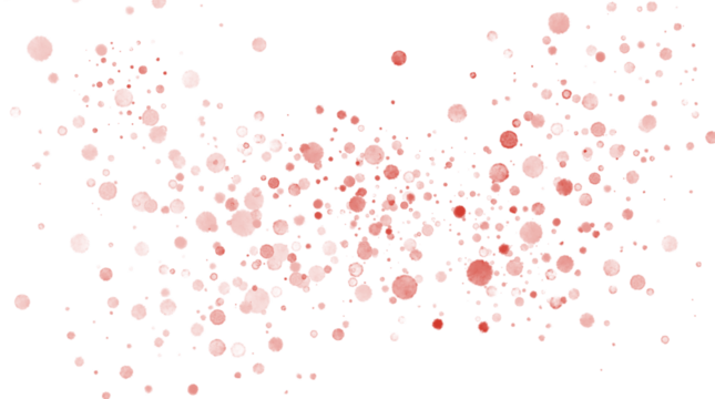 red splatter spray seamless pattern, spatter on transparent png color background - Powered by Adobe