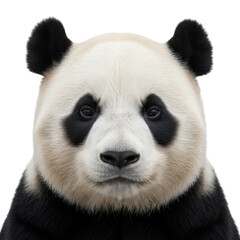 Fototapeta premium Captivating Close-up Portrait of a Giant Panda with Distinctive Black and White Markings