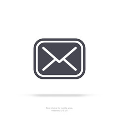 New message notification concept on realistic smartphone mockup. New email pop up. Incoming, open messaging. Chatting, mail, post, letter symbol, sign, emblem with new notification for UI UX website