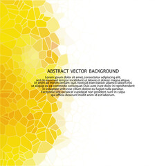 yellow abstract Peebles. vector geometric background. eps 10