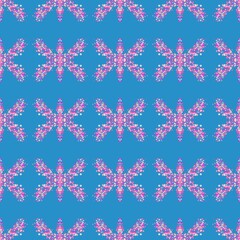 Seamless Star Confetti Butterfly Shape Pattern