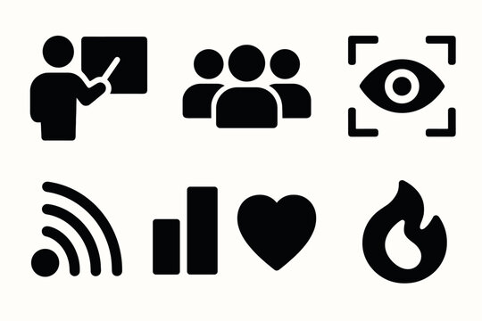 Comprehensive educational icons set for learning and communication in modern design
