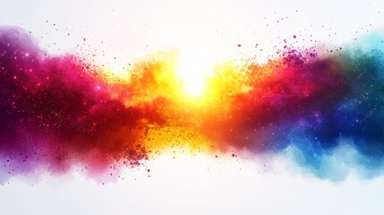 Dynamic Bursts of Color and Innovation A Radiant Abstract Design with Brilliant Hues and Splendor