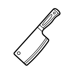 kitchen cleaver coloring page