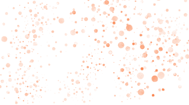 orange splatter spray seamless pattern, spatter on transparent png background