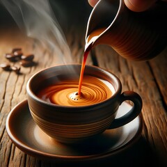 Black coffee without sugar