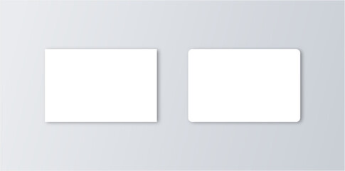 Visitenkarten in 8,5 x 5,5 cm mit und ohne Eckenrundung