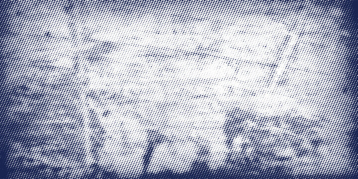 Abstract halftone wave dots background. Futuristic twisted grunge pattern, dots, circles. Vector modern optical pop art texture for posters, business cards and etc