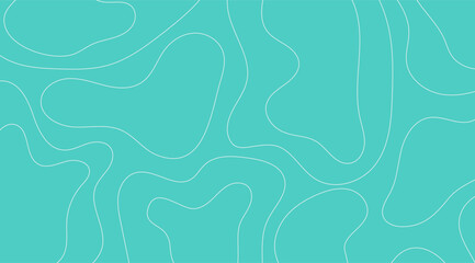 Topographic Lines Aqua Teal Backdrop, flowing white shapes, subtle lines, use for backgrounds and minimalist design, for websites or presentations in modern applications