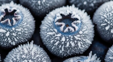 Fresh cherry blossoms covered with snow 