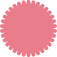 Pink Rosette Shape Isolated on Transparent Background Subtle Texture Gentle Petals Detailed Graphic Element Perfect for Design Projects
