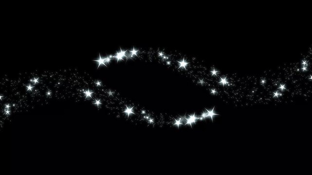 cartoon stars line glitter sparkles, sparkling stars shine animation, blinking cartoon shine stars, glowing light effect, star sparkle vector doodles, retro movement on black screen background.
