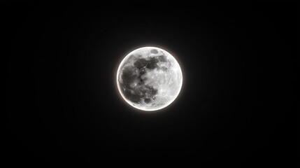 full moon in the night sky