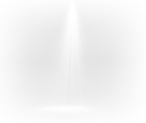 Radiant White Sun PNG Shiny Light Optical Effect