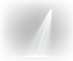 Glowing White Sunbeam PNG Shiny Burst Light Effect