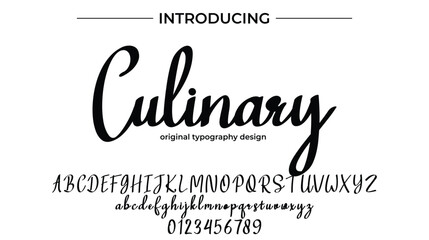 Culinary - Elegant Script Font for Smooth Handwritten Design and Creative Typography