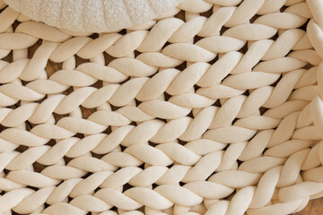Soft woven textile surface in neutral tones perfect for home decor