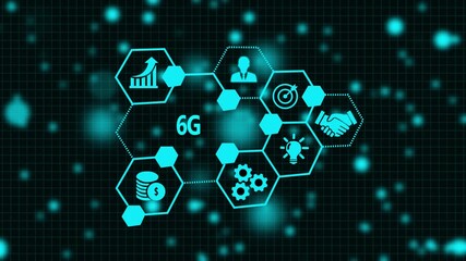 Internet, business, Technology and network concept. The concept of 6G network, high-speed mobile Internet, new generation networks. - Powered by Adobe