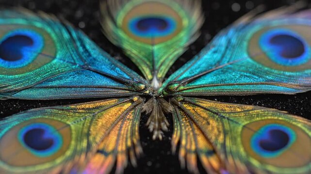 玉虫の輝き マクロ撮影 漆黒背景に魅せる翅の万華鏡