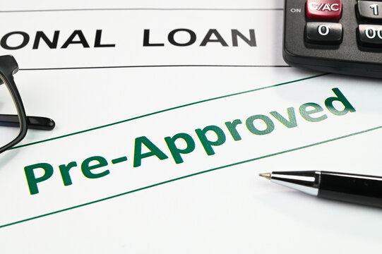 Pre appoved loan application document.
