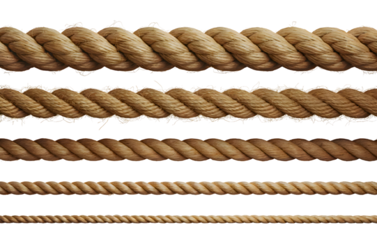 Parallel Natural Fiber Ropes – Horizontal Comparison of Thickness and Twist for Craft and Utility Design