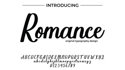 Romance - Elegant Script Font for Smooth Handwritten Design and Creative Typography