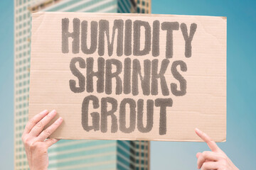 "Humidity Shrinks Grout" Tile joints crack when moisture levels fluctuate. TILES. CRACKING. GAPS. BATHROOM. SEALING.